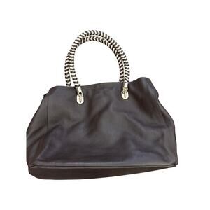 Cole Haan Women's Brown Leather Bethany Weave Tote Bag